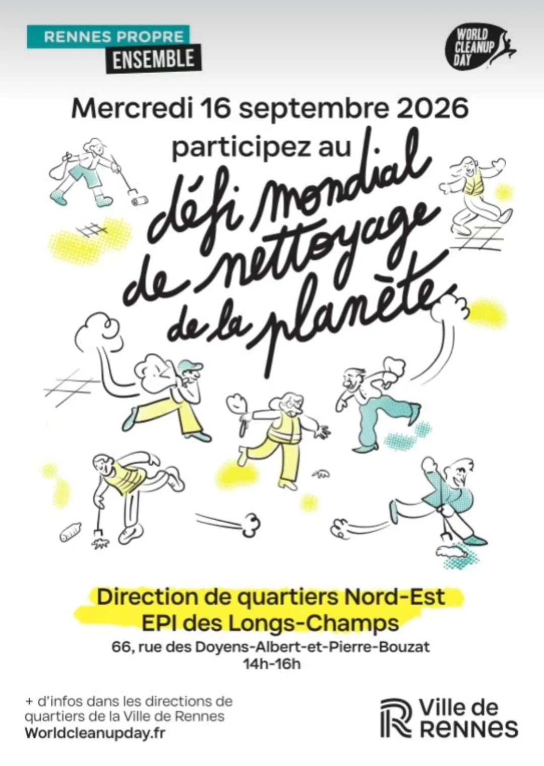 Défi mondial de nettoyage de la planète + spectacle – Longs-Champs