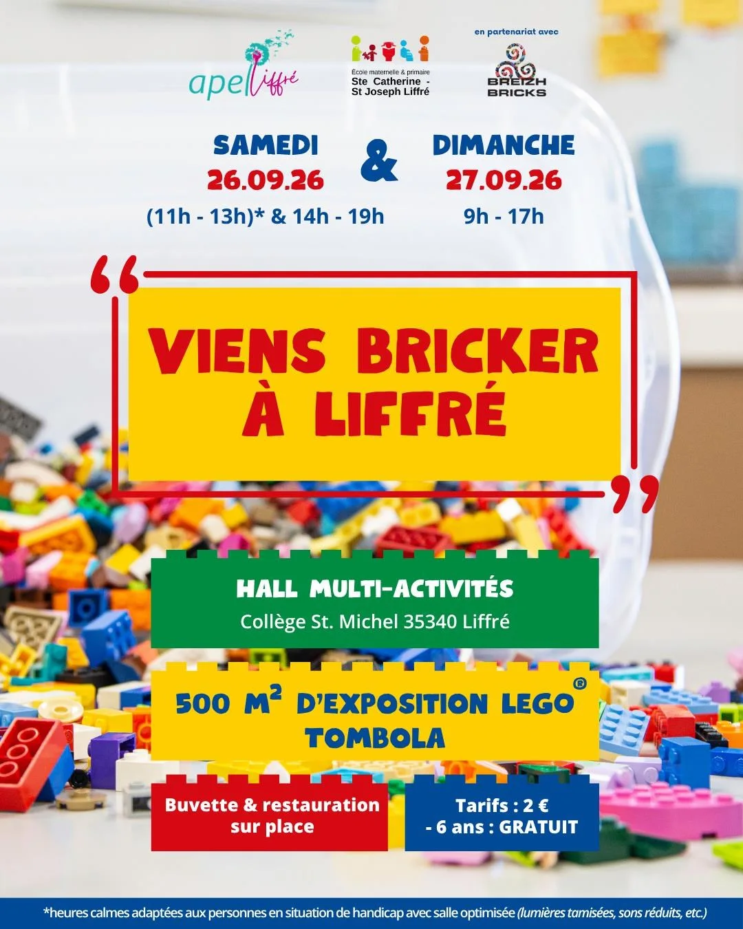 Expo de légo 2026 à Liffré, alentours de Rennes