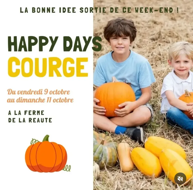 Happy Days de la courge et piscine de paille !
