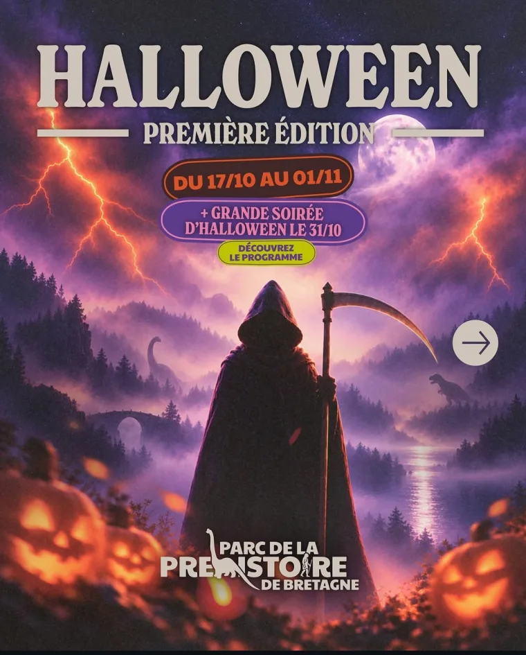 Halloween au Parc de la Préhistoire : dinosaures, énigmes et animations