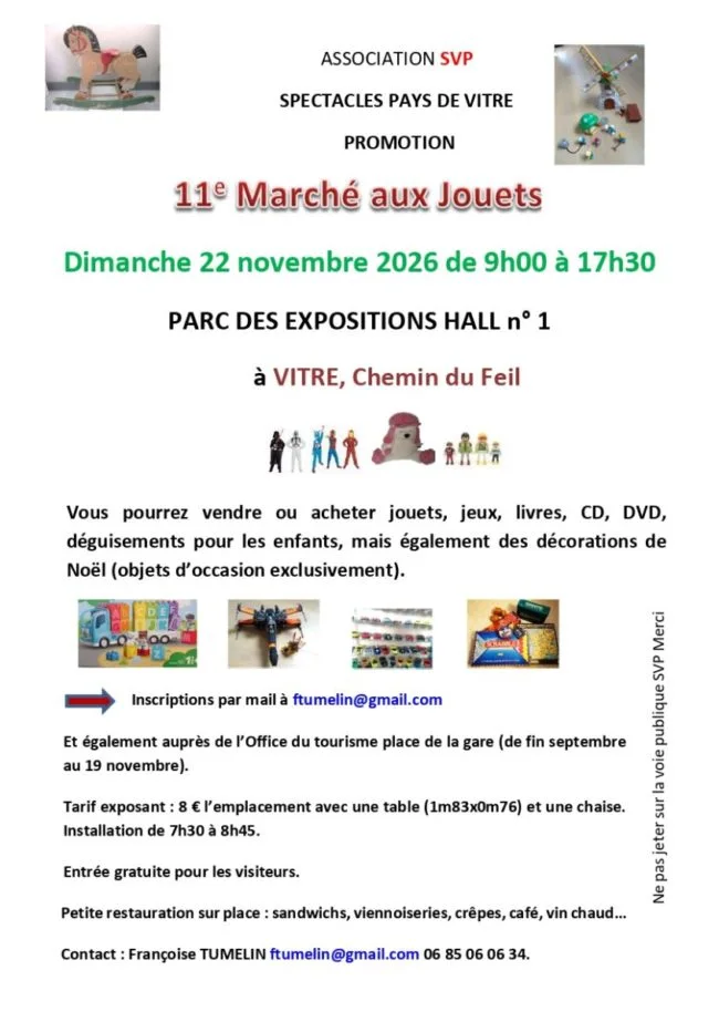 11e Marché aux jouets à Vitré